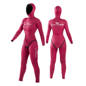 Scuba diving pink lycrasuit 